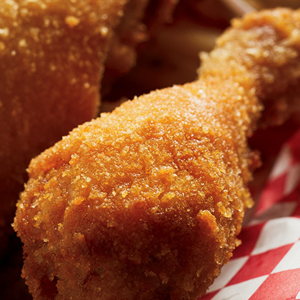 The Chicken Basket comes with fries and coleslaw. The Chicken Basket began in the 1930s as a lunch counter attached to a service station. In 1963, Dell Rhea and his wife, Grace, bought the restaurant located just 15 miles from downtown Chicago along historic Route 66 in Hinsdale, Il. Today, the restaurant is run by the Rhea's son, Patrick, and is listed in the National Register of Historic Places in May 2006 and has been featured in numerous Route 66 documentaries, Chicago-area best-of lists and on the Food Network. JCI Photo - Todd Bennett